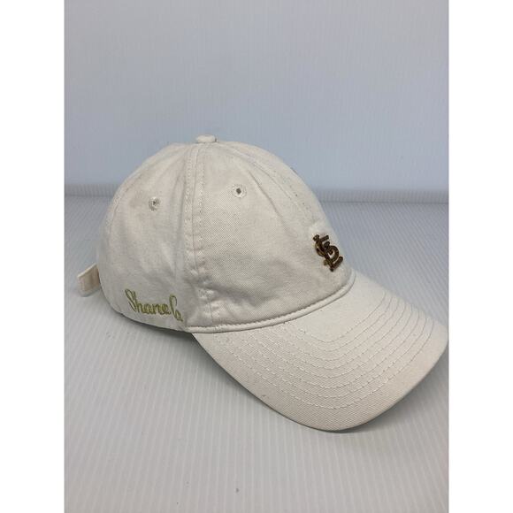 St. Louis Cardinals Hat White Gold Shane Co Baseball Cap SGA - Picture 3 of 6